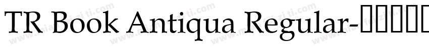 TR Book Antiqua Regular字体转换